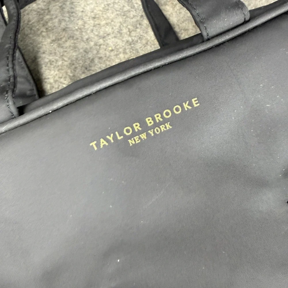 Taylor Brooke New York Black Quilted Morgan Satchel Design Cosmetic‎ Bag Travel